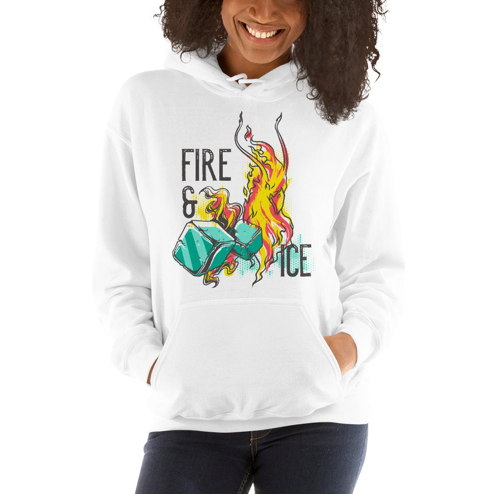 Fire And Ice Hoodie - Tees Arena | TeesArena.com