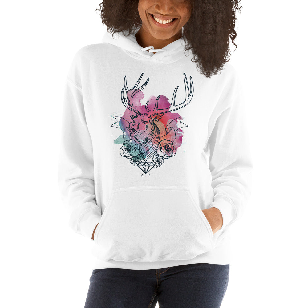 Diamond Deer Hoodie - Tees Arena | TeesArena.com