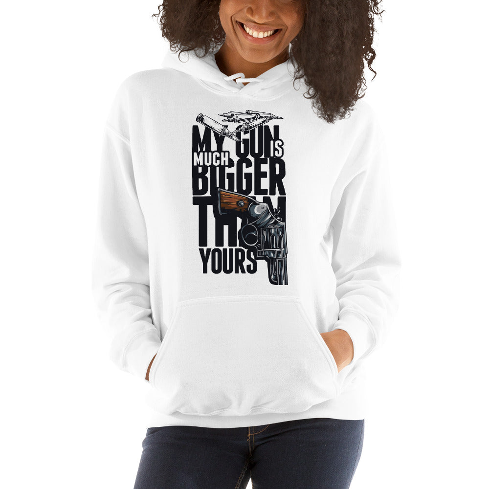 My Gun Is Much Bigger Hoodie - Tees Arena | TeesArena.com