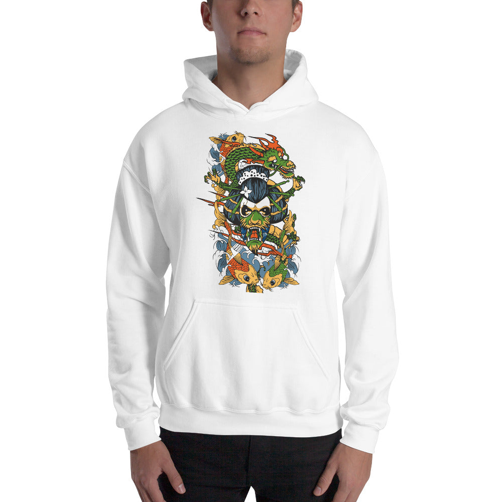 Dragon Geisha Hoodie - Tees Arena | TeesArena.com