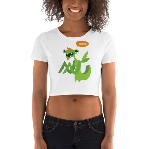 Duuuude Crop Top - Tees Arena | TeesArena.com