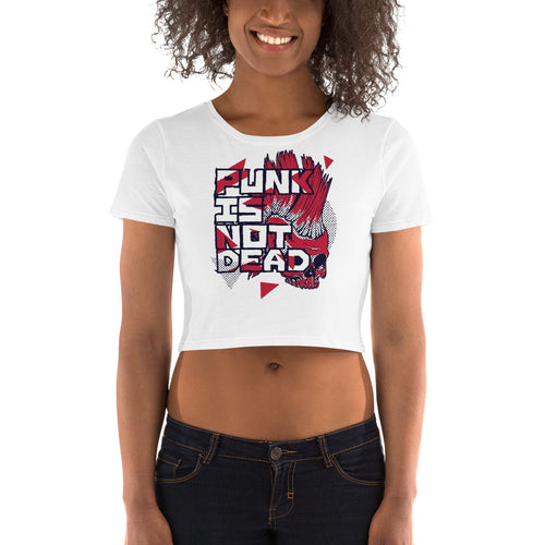 Punk Is Not Dead Crop Top - Tees Arena | TeesArena.com