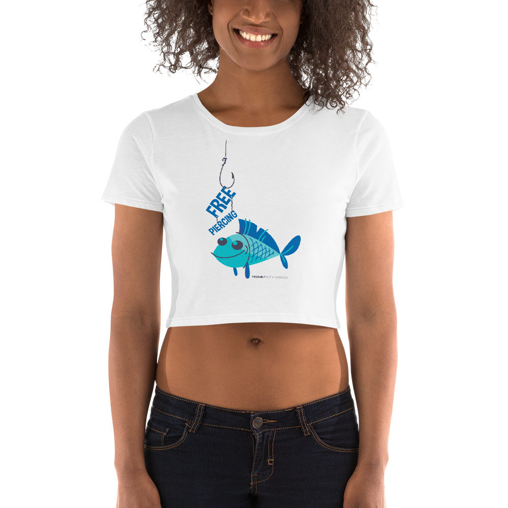 Free Piercing Crop Top - Tees Arena | TeesArena.com