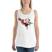Load image into Gallery viewer, Arrow Through The Heart Tank Top - Tees Arena | TeesArena.com