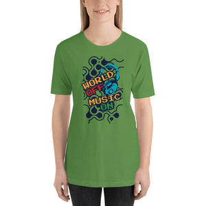 World Off Music On T-Shirt - Tees Arena | TeesArena.com