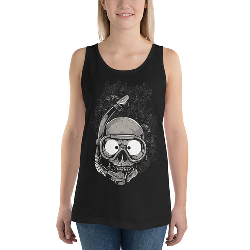 Diver Skull Tank Top - Tees Arena | TeesArena.com