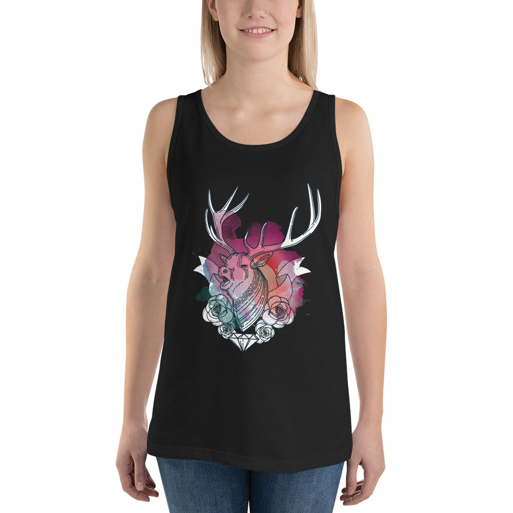 Diamond Deer Tank Top - Tees Arena | TeesArena.com