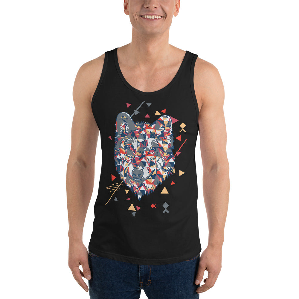 Origami Wolf Tank Top - Tees Arena | TeesArena.com
