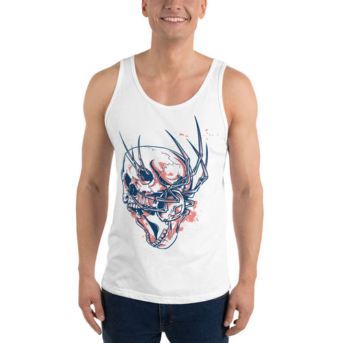 Barbed Skull Tank Top - Tees Arena | TeesArena.com