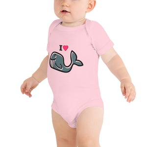 I Love Whale Bodysuit - Tees Arena | TeesArena.com