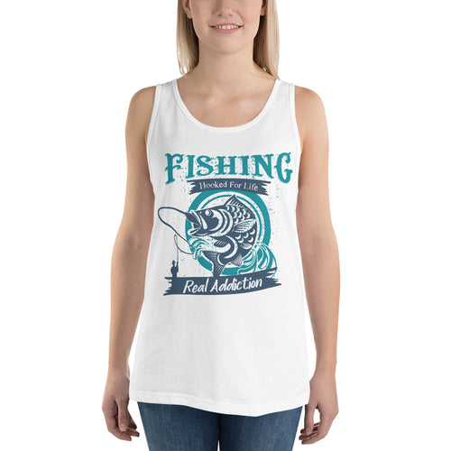 Hooked for Life Tank Top - Tees Arena | TeesArena.com