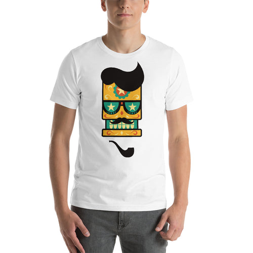 Mustachioed Sugar Skull T-Shirt - Tees Arena | TeesArena.com