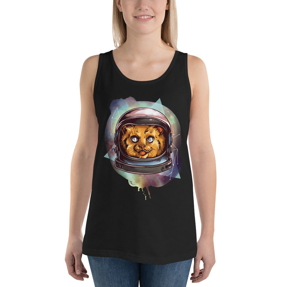 Cosmic Cat Tank Top - Tees Arena | TeesArena.com