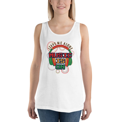 Music Is On Tank Top - Tees Arena | TeesArena.com
