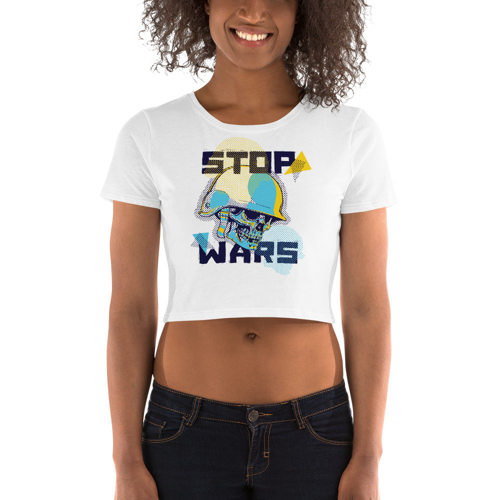 Stop Wars Crop Top - Tees Arena | TeesArena.com