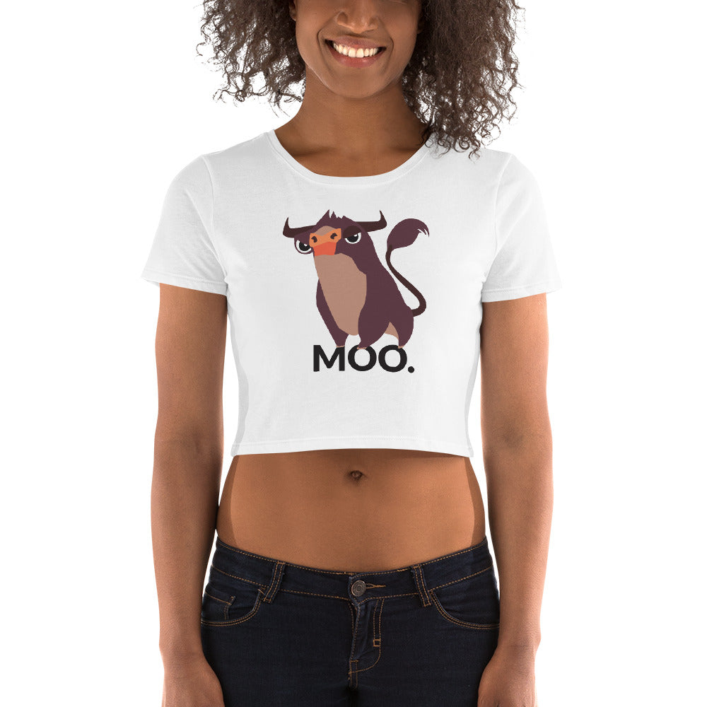 Moo Crop Top - Tees Arena | TeesArena.com