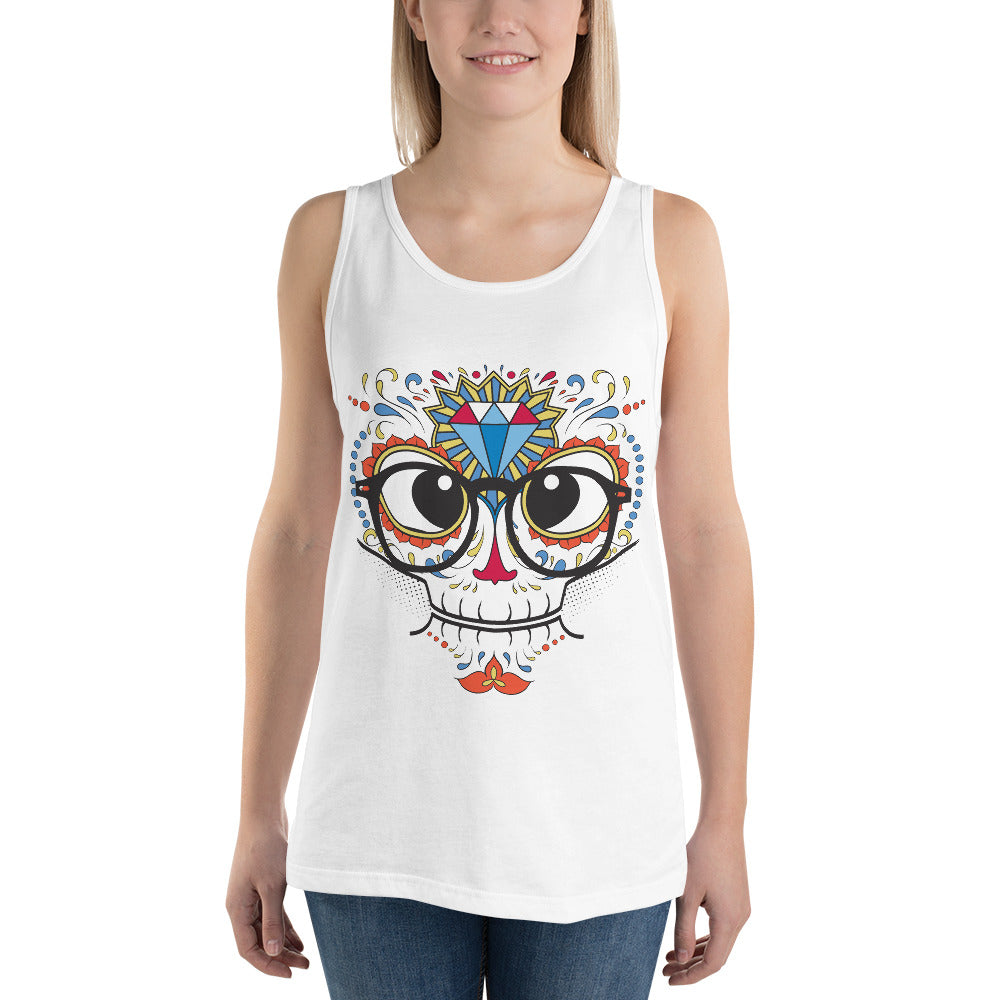 Geek Calavera Tank Top - Tees Arena | TeesArena.com