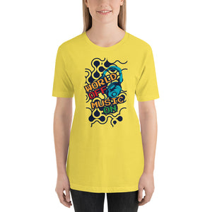 World Off Music On T-Shirt - Tees Arena | TeesArena.com