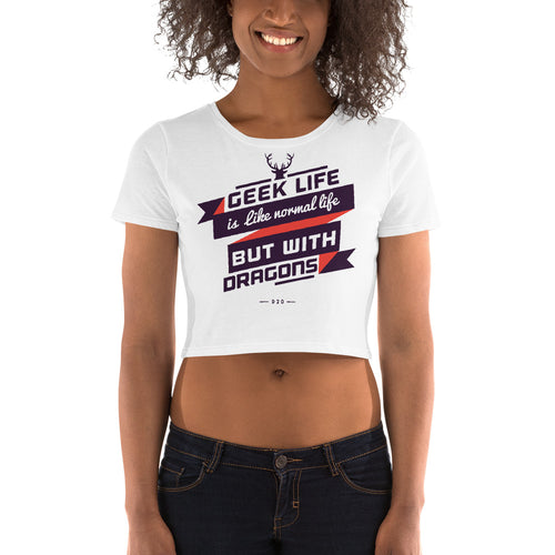 Geek Life Crop Top - Tees Arena | TeesArena.com