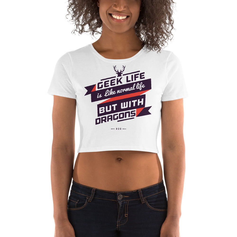 Geek Life Crop Top - Tees Arena | TeesArena.com