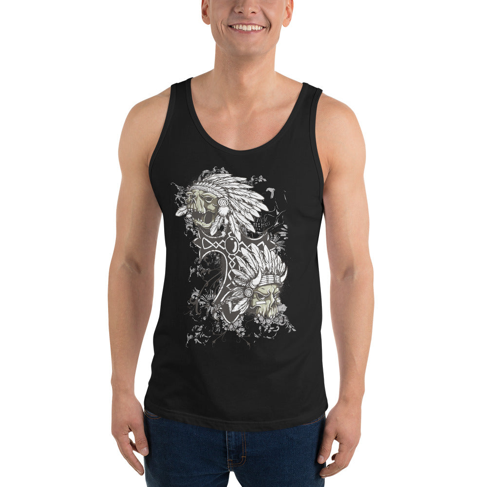 Indian Skulls Tank Top - Tees Arena | TeesArena.com