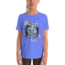 Load image into Gallery viewer, Splashed Space Cat T-Shirt - Tees Arena | TeesArena.com