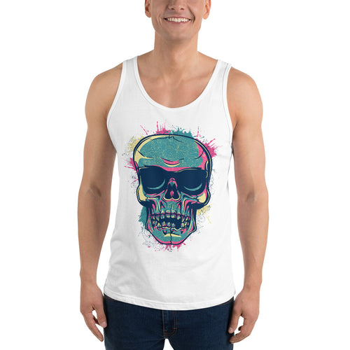 Splashed Skull Tank Top - Tees Arena | TeesArena.com