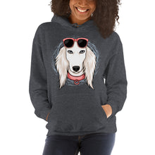 Load image into Gallery viewer, White Saluki Hoodie