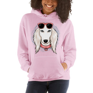 White Saluki Hoodie