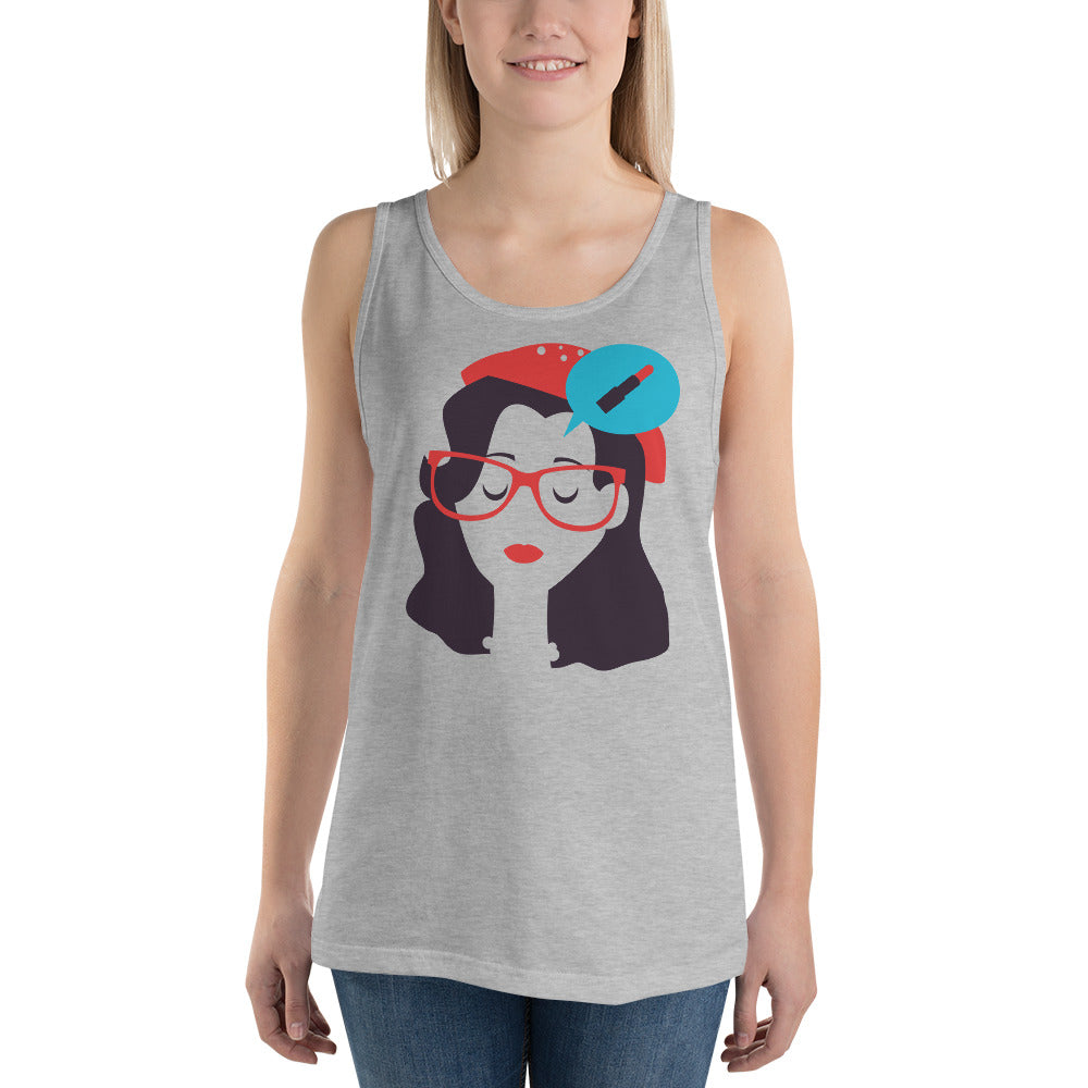 Thinking Of Lipstick Tank Top