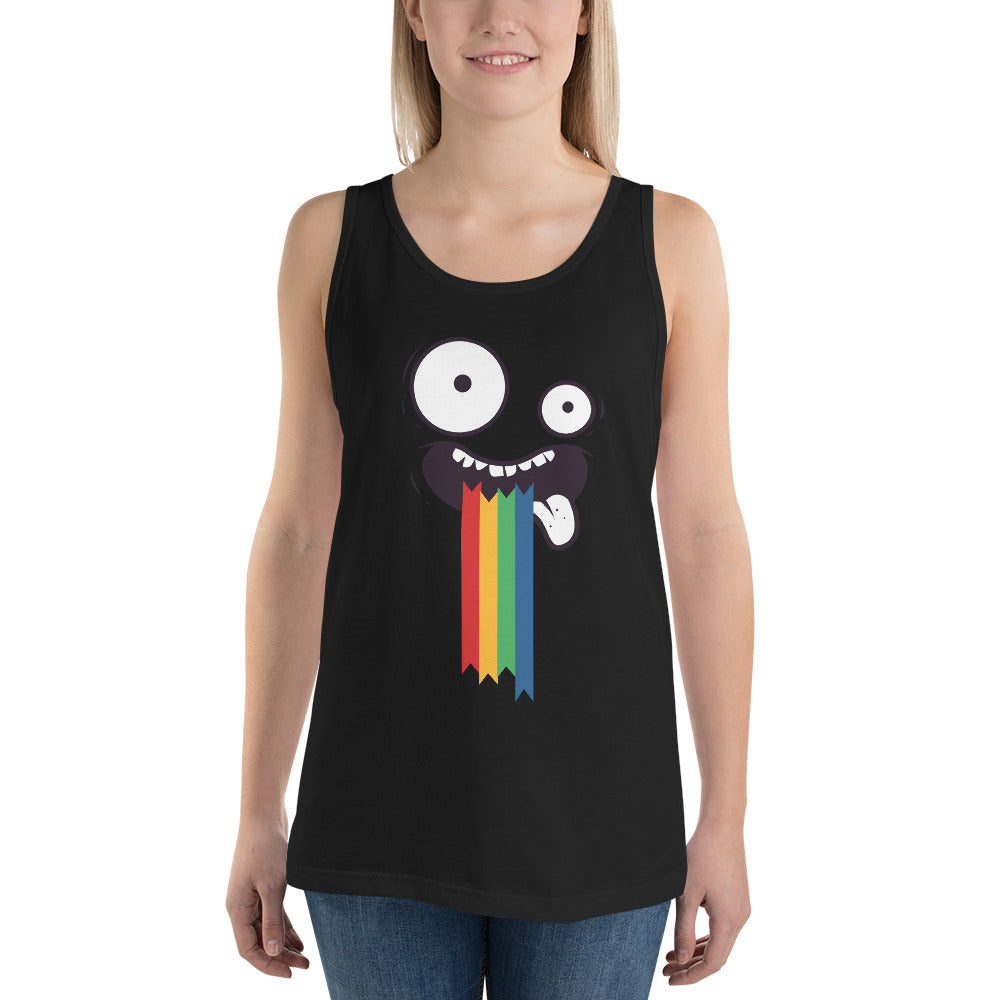 Rainbow Barf Tank Top - Tees Arena | TeesArena.com