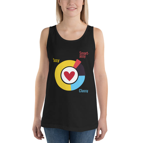 Sassy Classy Smartassy Tank Top - Tees Arena | TeesArena.com