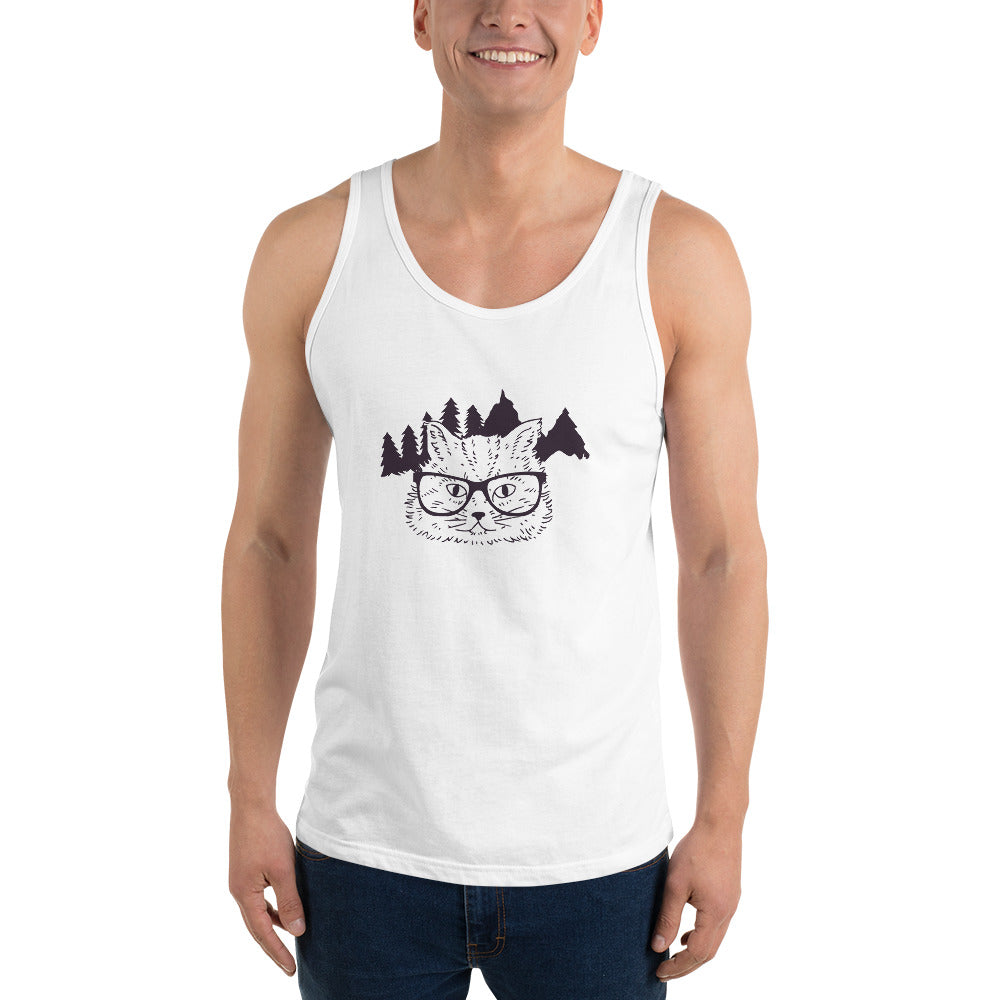 Hipster Cat Tank Top - Tees Arena | TeesArena.com