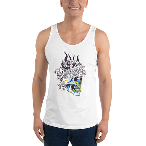 Ornate Skull Tank Top - Tees Arena | TeesArena.com