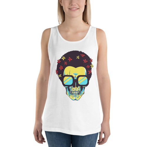 Afro Skull Tank Top - Tees Arena | TeesArena.com