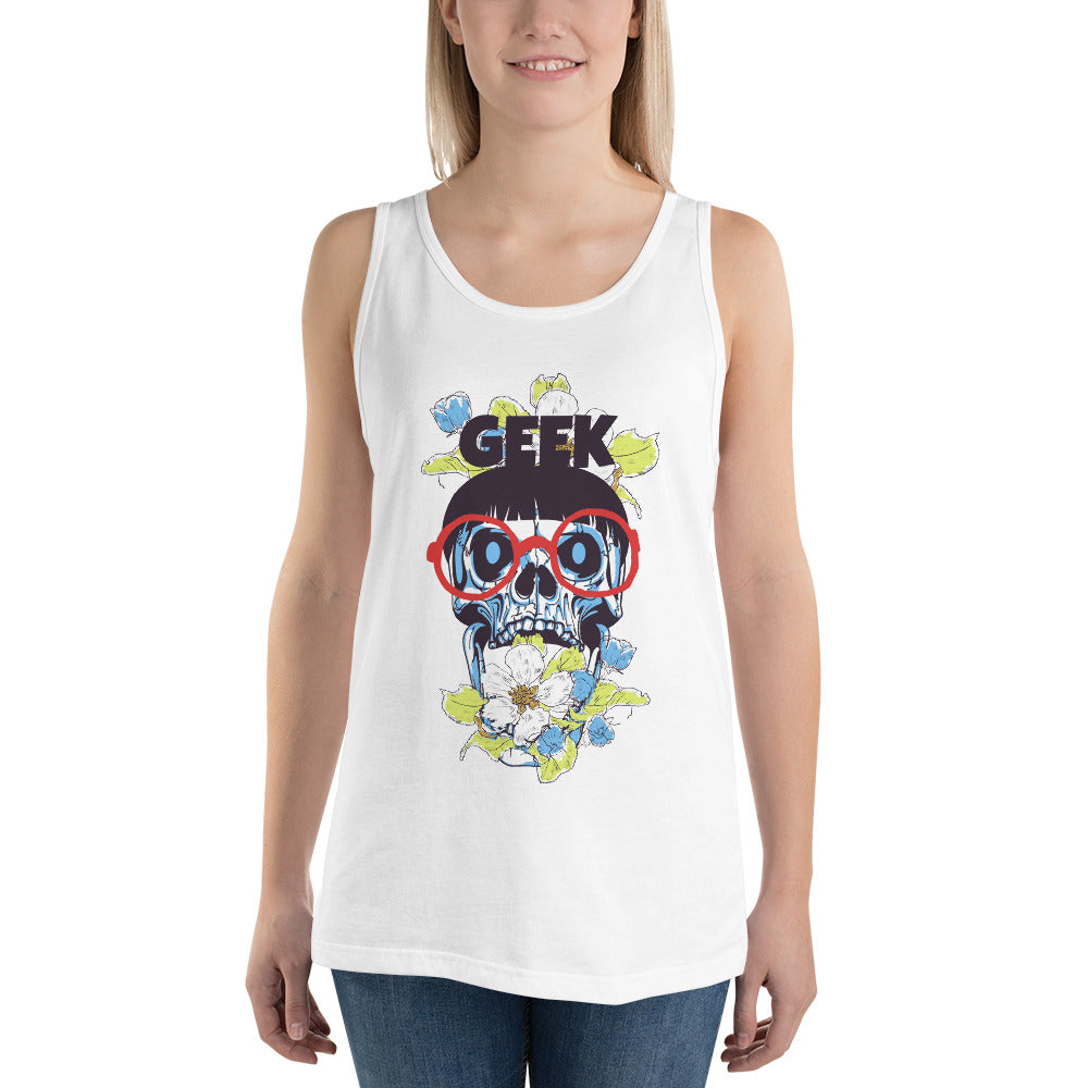 Geek Skull Tank Top - Tees Arena | TeesArena.com
