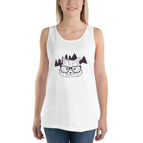 Hipster Cat Tank Top - Tees Arena | TeesArena.com