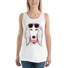 Load image into Gallery viewer, White Saluki Tank Top