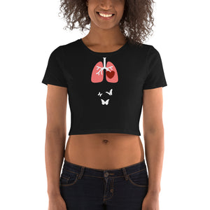 Butterflies In My Stomach Crop Top - Tees Arena | TeesArena.com