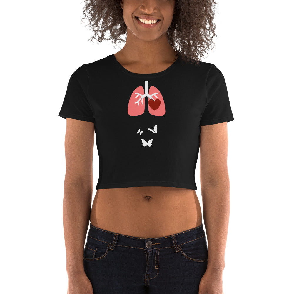 Butterflies In My Stomach Crop Top - Tees Arena | TeesArena.com