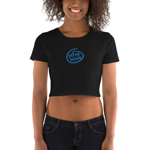 Pizza Inside Crop Top - Tees Arena | TeesArena.com