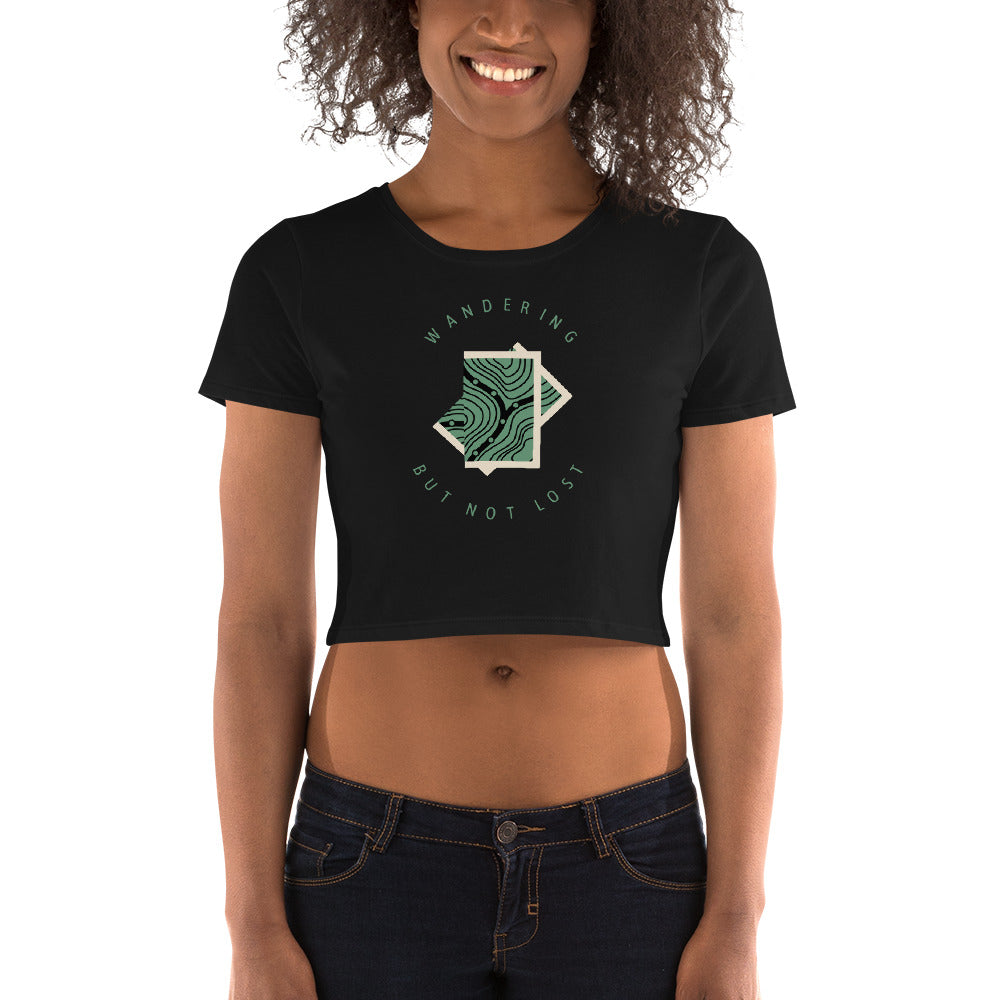Wandering But Not Lost Crop Top - Tees Arena | TeesArena.com
