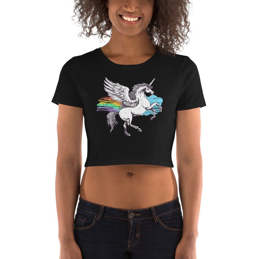 Badass Unicorn Crop Top