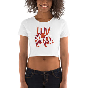 Luv Bacon Crop Top - Tees Arena | TeesArena.com