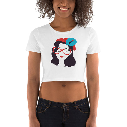 Thinking Of Lipstick Crop Top